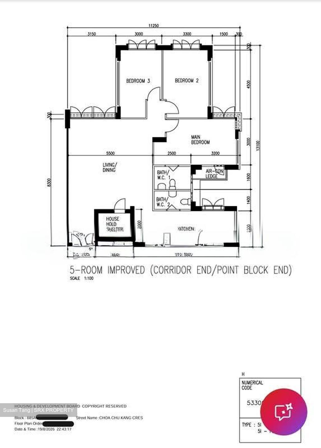 Blk 685A Choa Chu Kang Crescent (Choa Chu Kang), HDB 5 Rooms #604064821